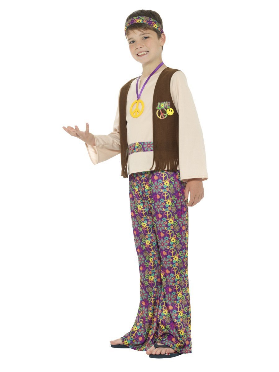 Hippie Boy Costume, with Top, Attached Waistcoat Wholesale