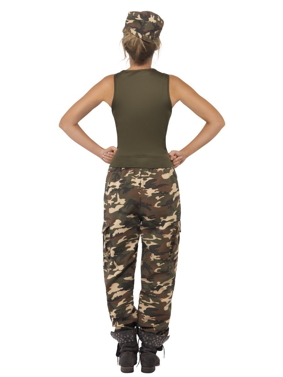 Khaki Camo Deluxe Costume, Female Wholesale