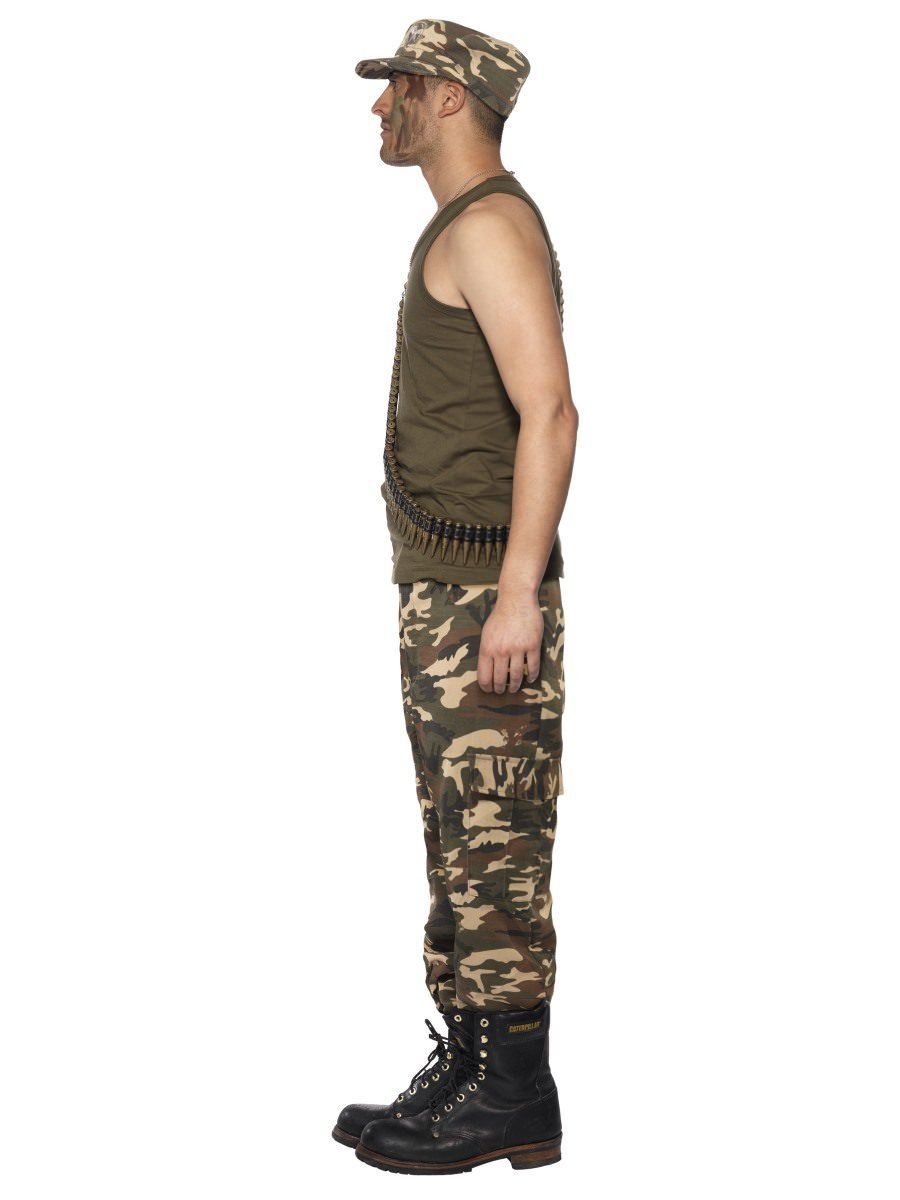 Khaki Camo Deluxe Costume, Male Wholesale