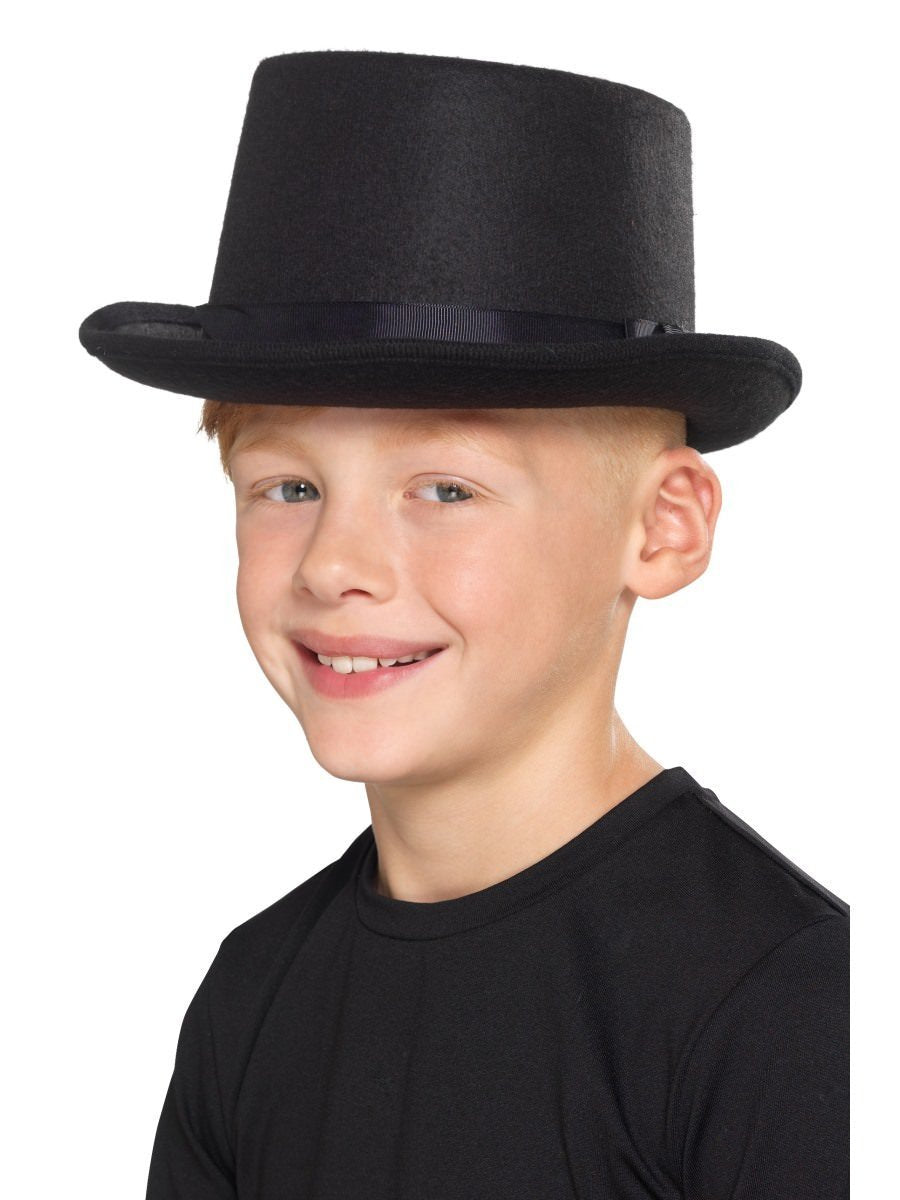 Kids Top Hat, Black Wholesale