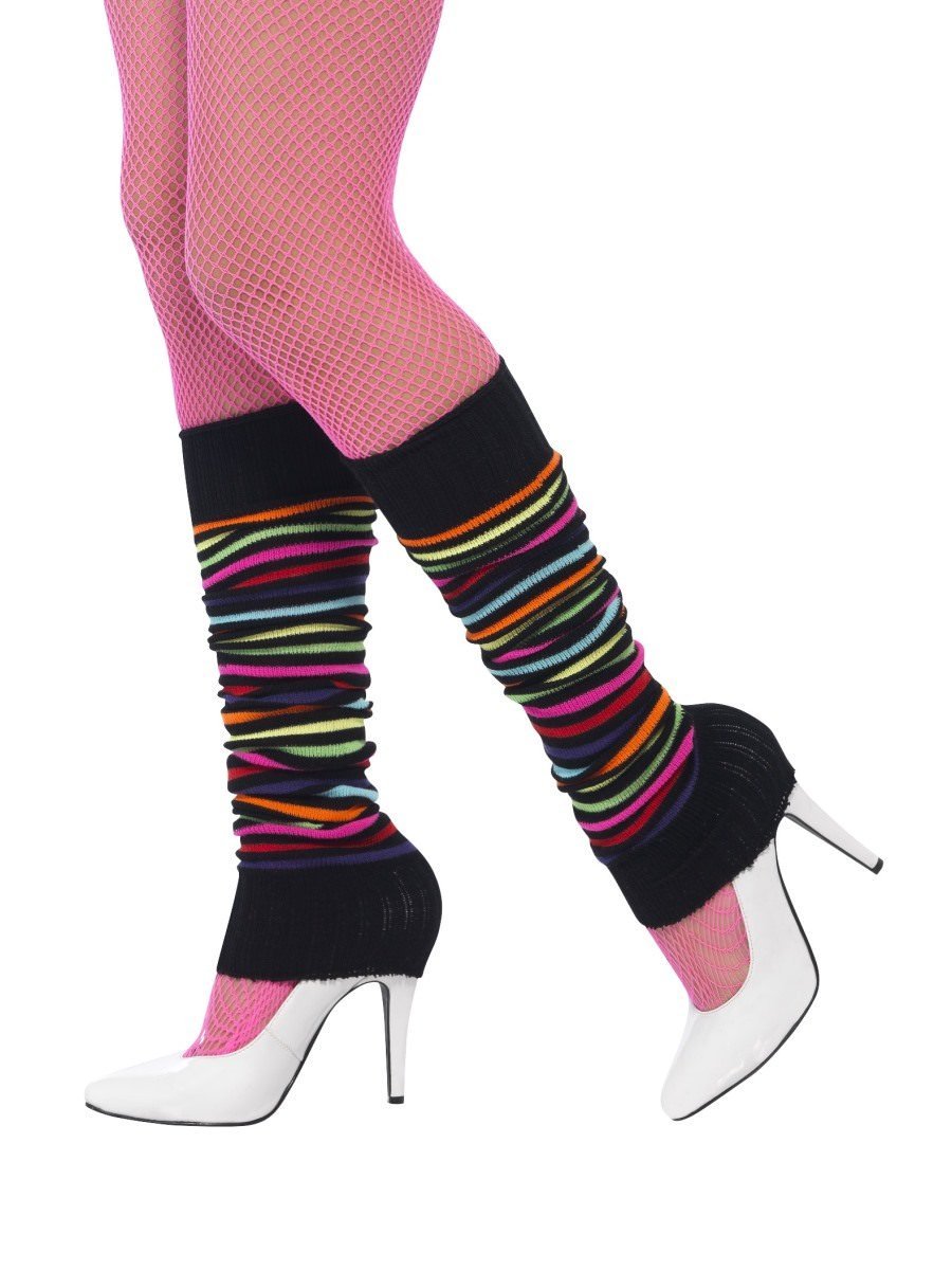 Legwarmers, Neon, with Black Stripe Wholesale