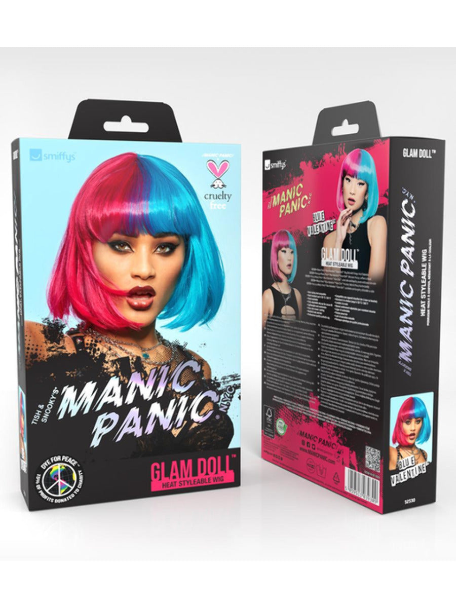 Manic Panic Blue Valentine Glam Doll Wig WHOLESALE Alternative 1