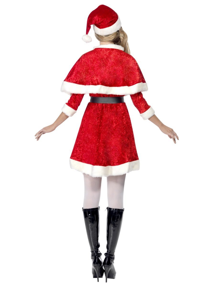 Miss Santa Costume, with Cape & Belt Wholesale