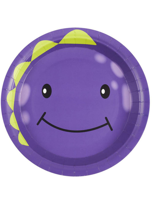 Monster Tableware Party Plates Purple x8 WHOLESALE