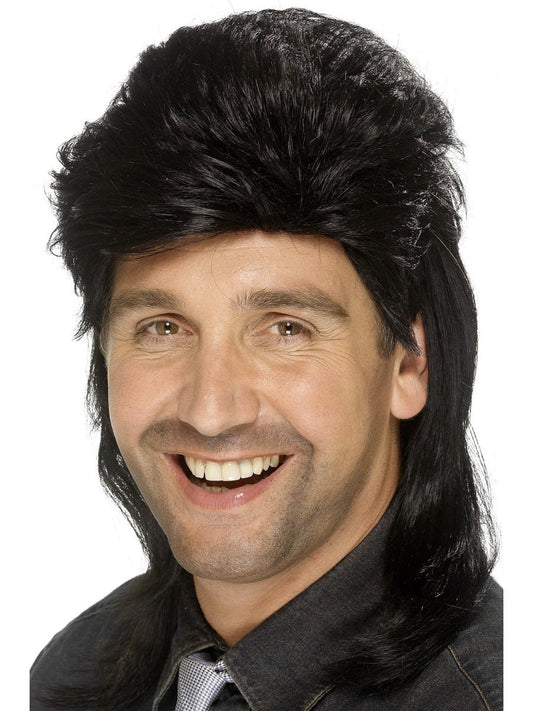 Mullet Wig, Black Wholesale