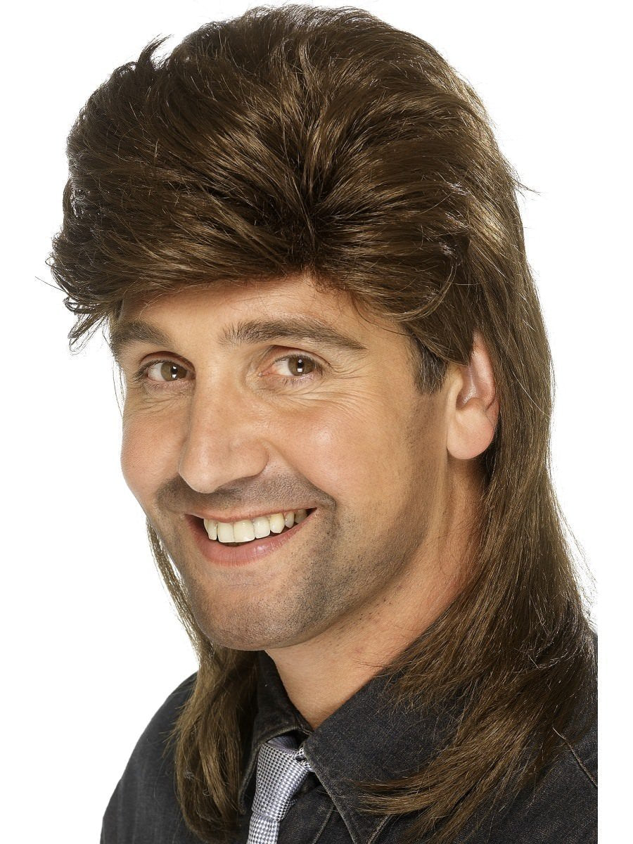 Mullet Wig, Brown Wholesale