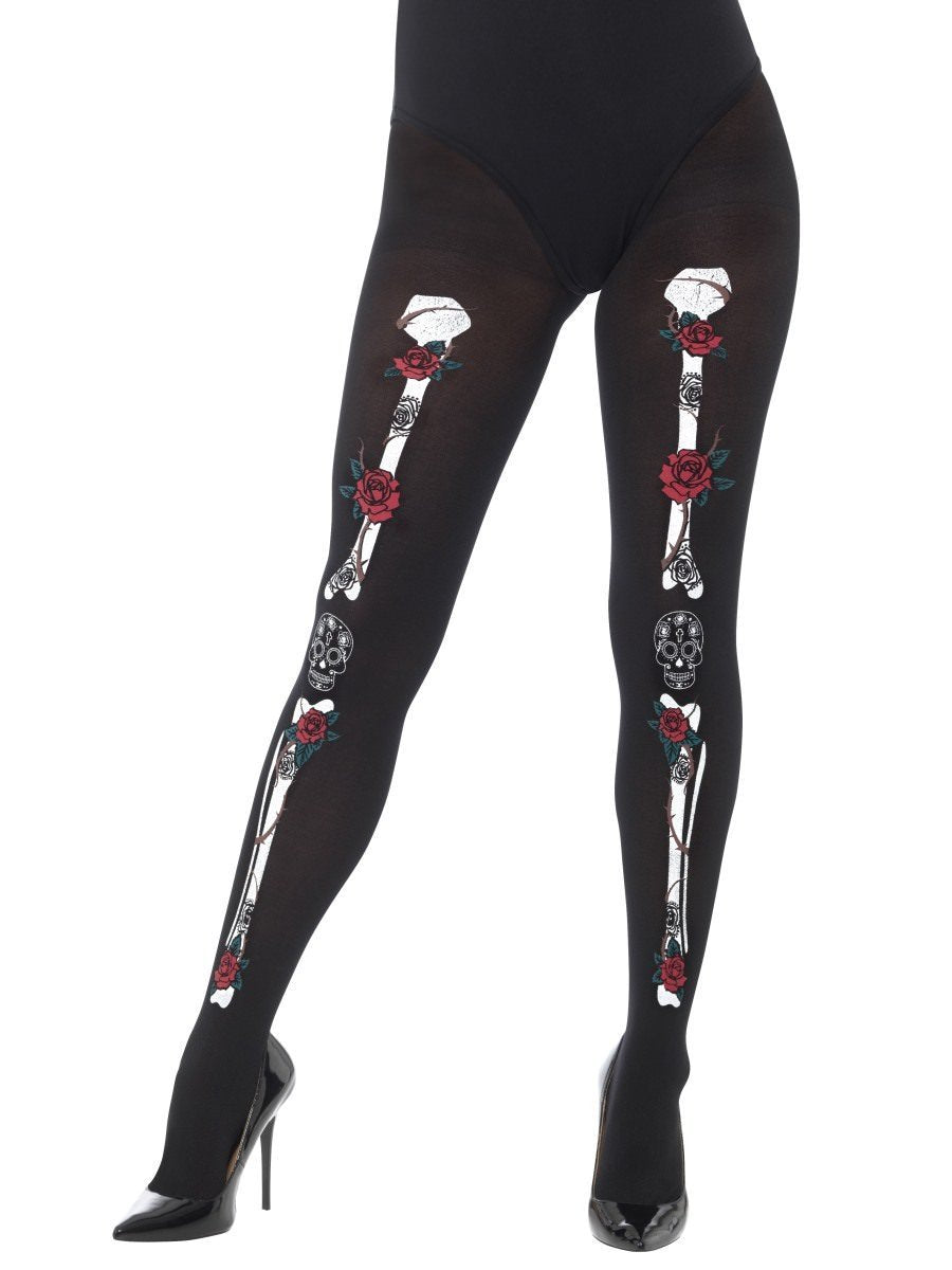 Opaque Day of the Dead Tights Wholesale