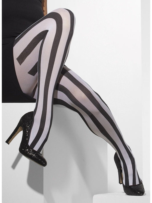 Opaque Tights, Black & White Wholesale