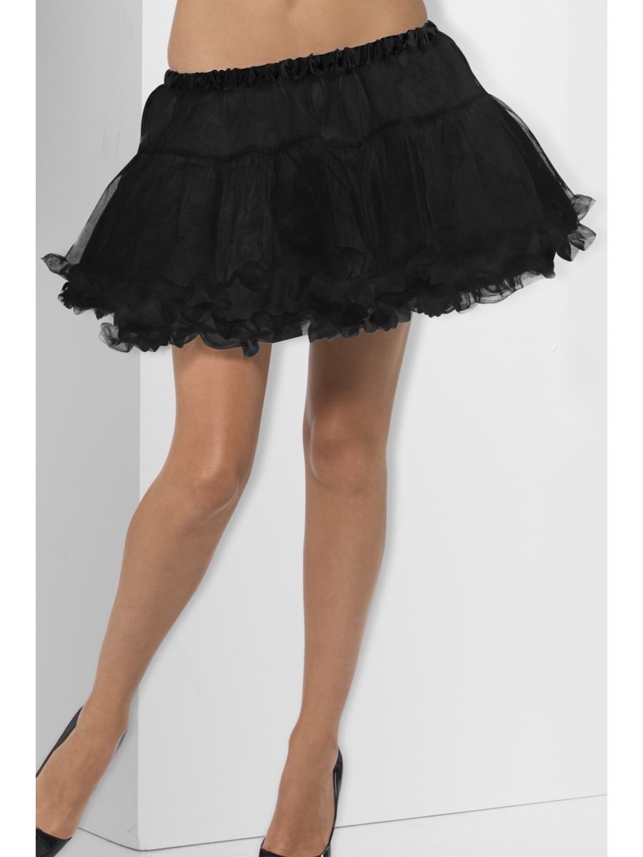 Petticoat, Black with Satin Band Wholesale