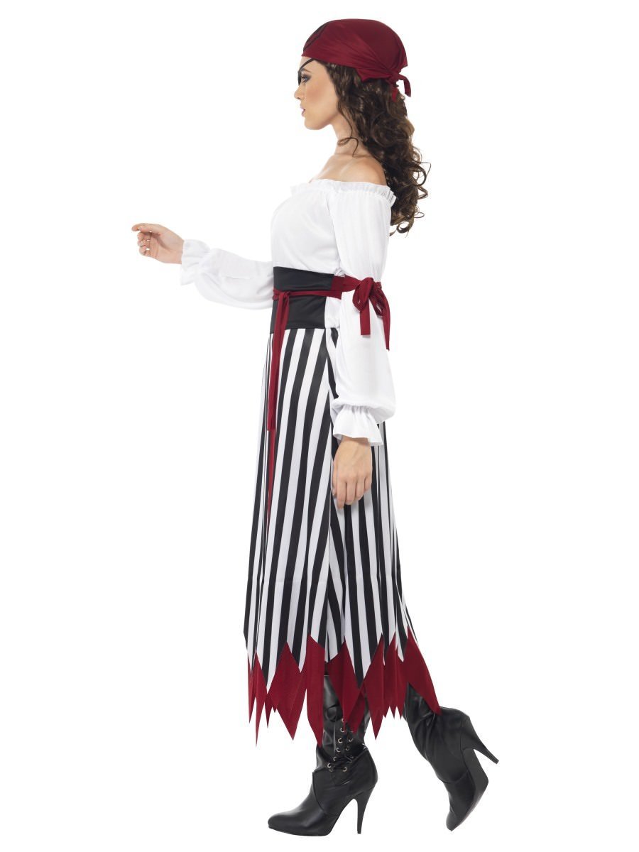 Pirate Lady Costume, Black & White Wholesale