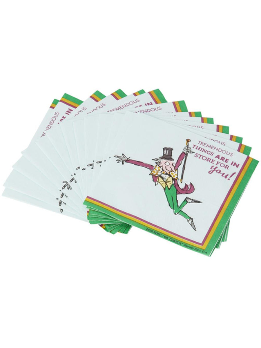 Roald Dahl Tableware Party Napkins x16 WHOLESALE