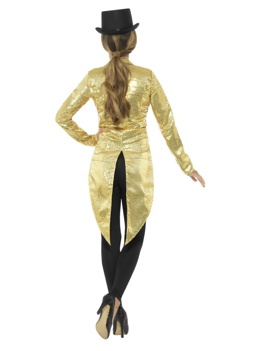 Sequin Tailcoat Jacket, Ladies, Gold Wholesale