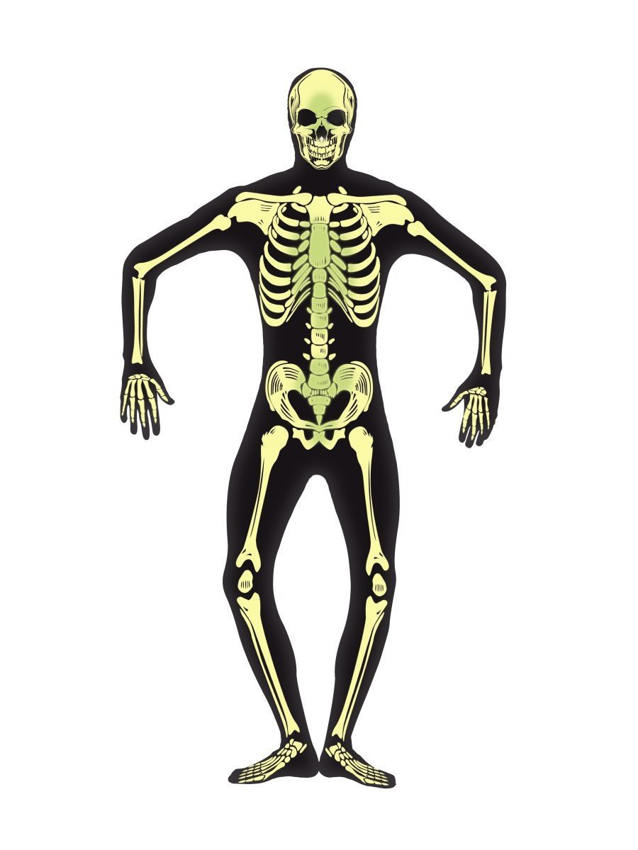 Skeleton Second Skin Costume, Black Wholesale