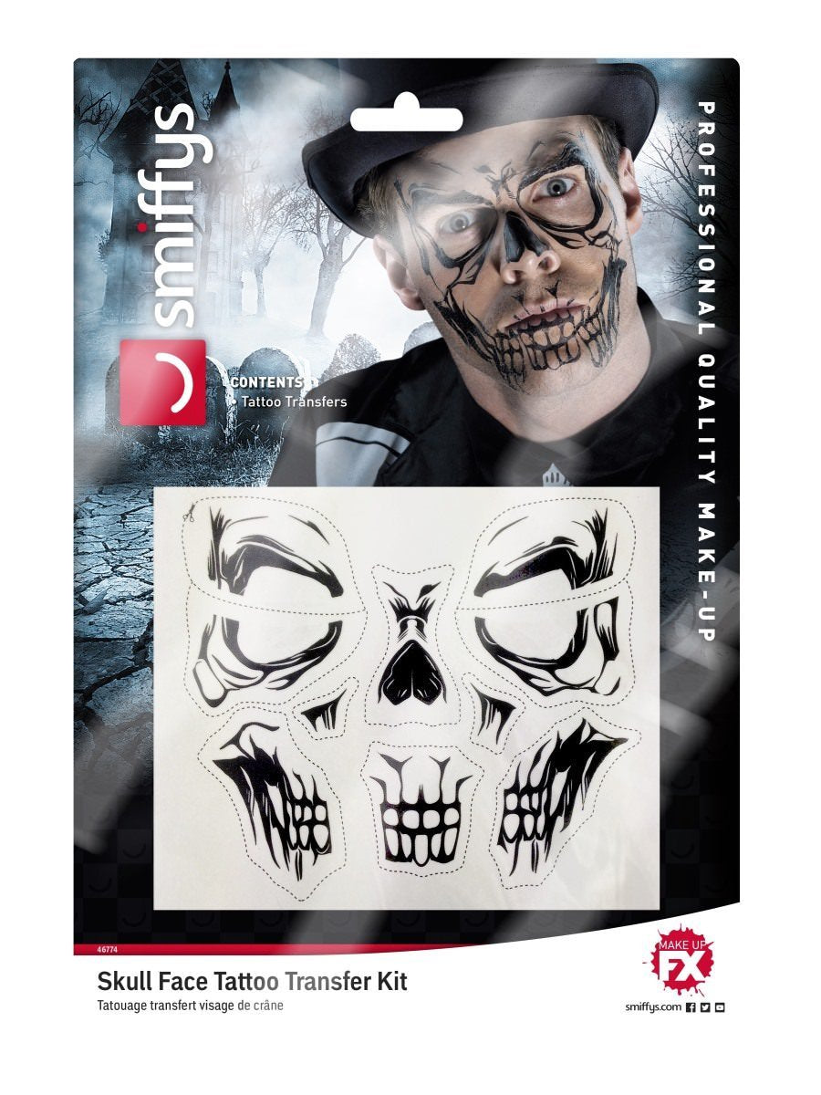 Skull Face Tattoo Transfer Wholesale