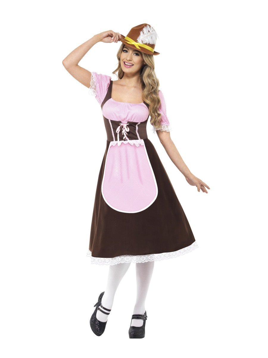 Tavern Girl Costume, Brown, Long Wholesale