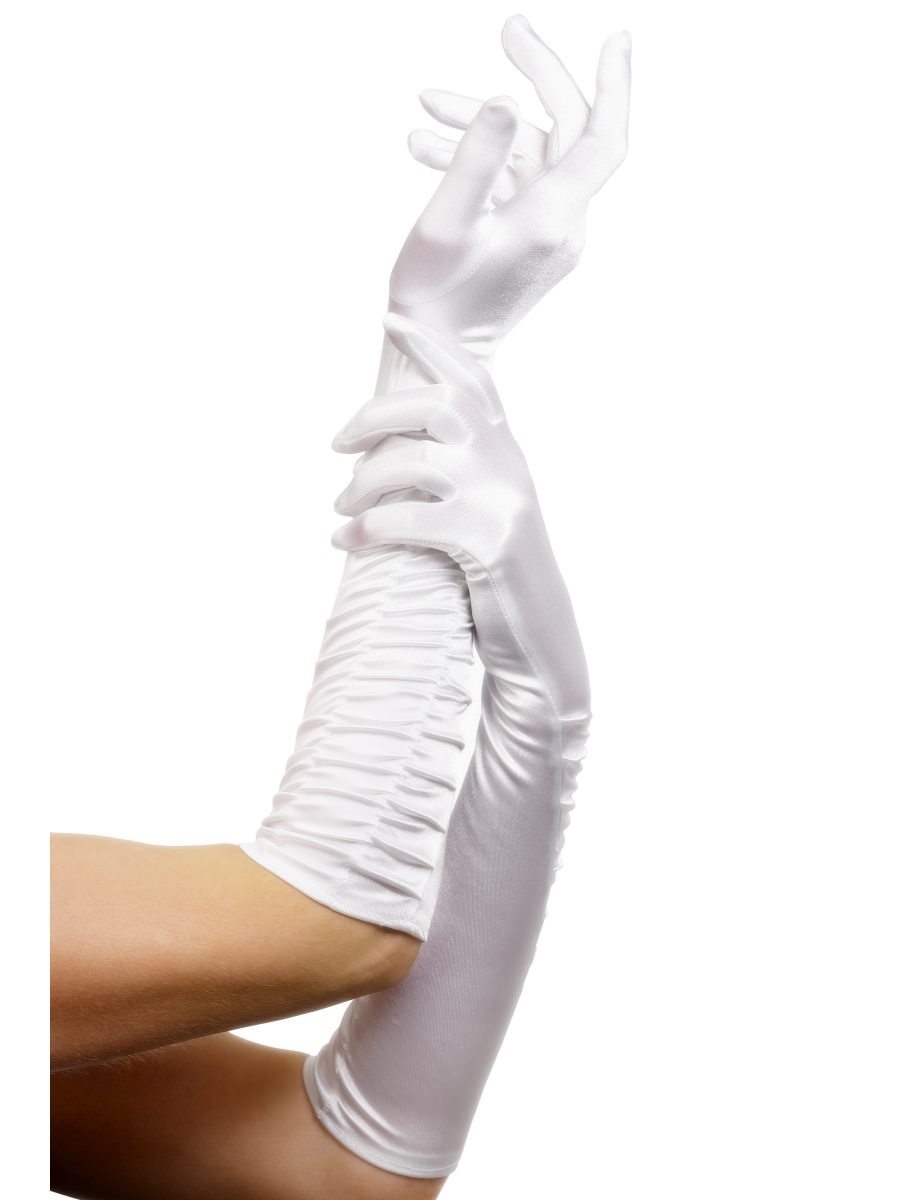 Temptress Gloves, White Wholesale