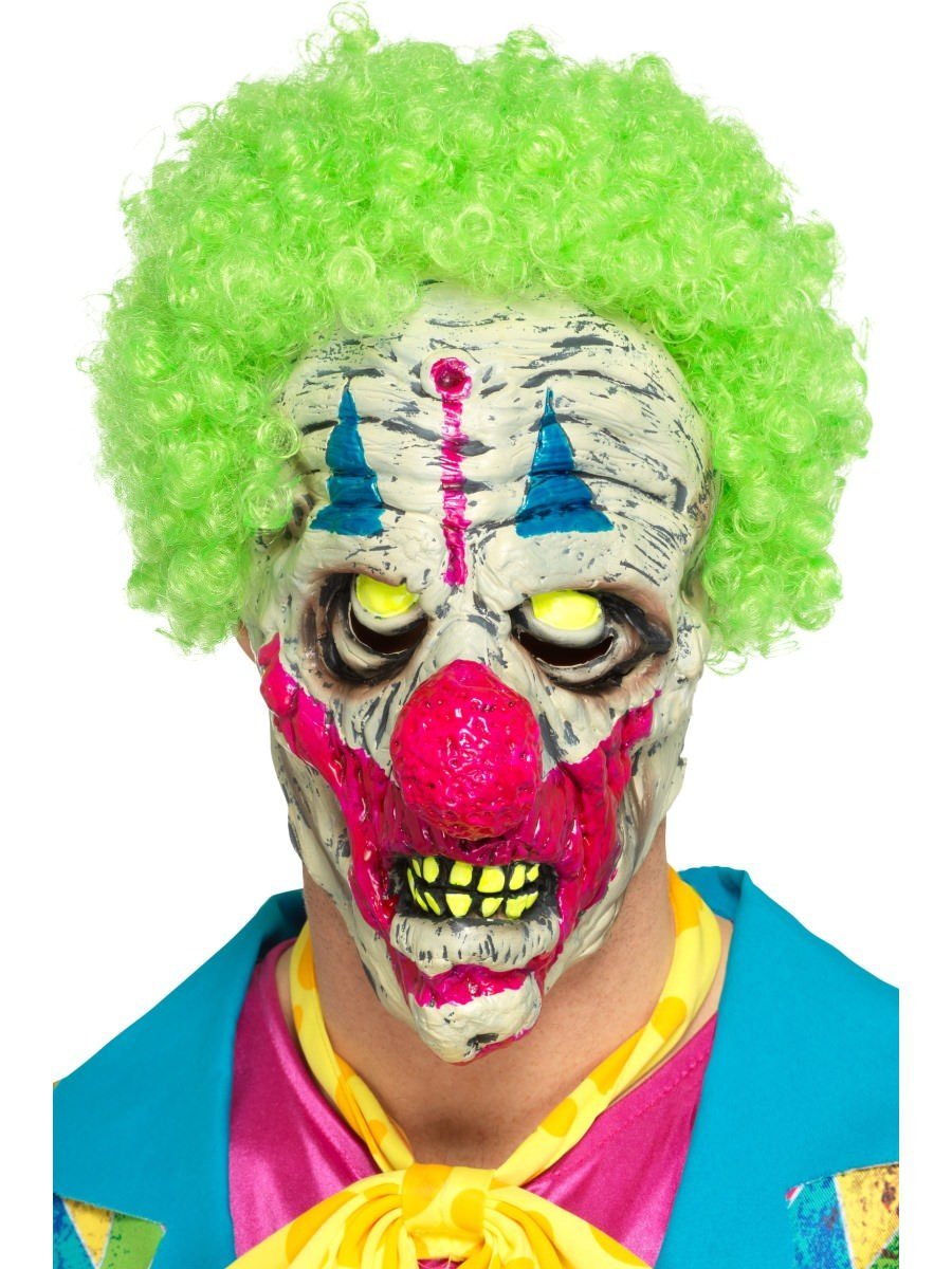 UV Black Light Clown Mask Wholesale