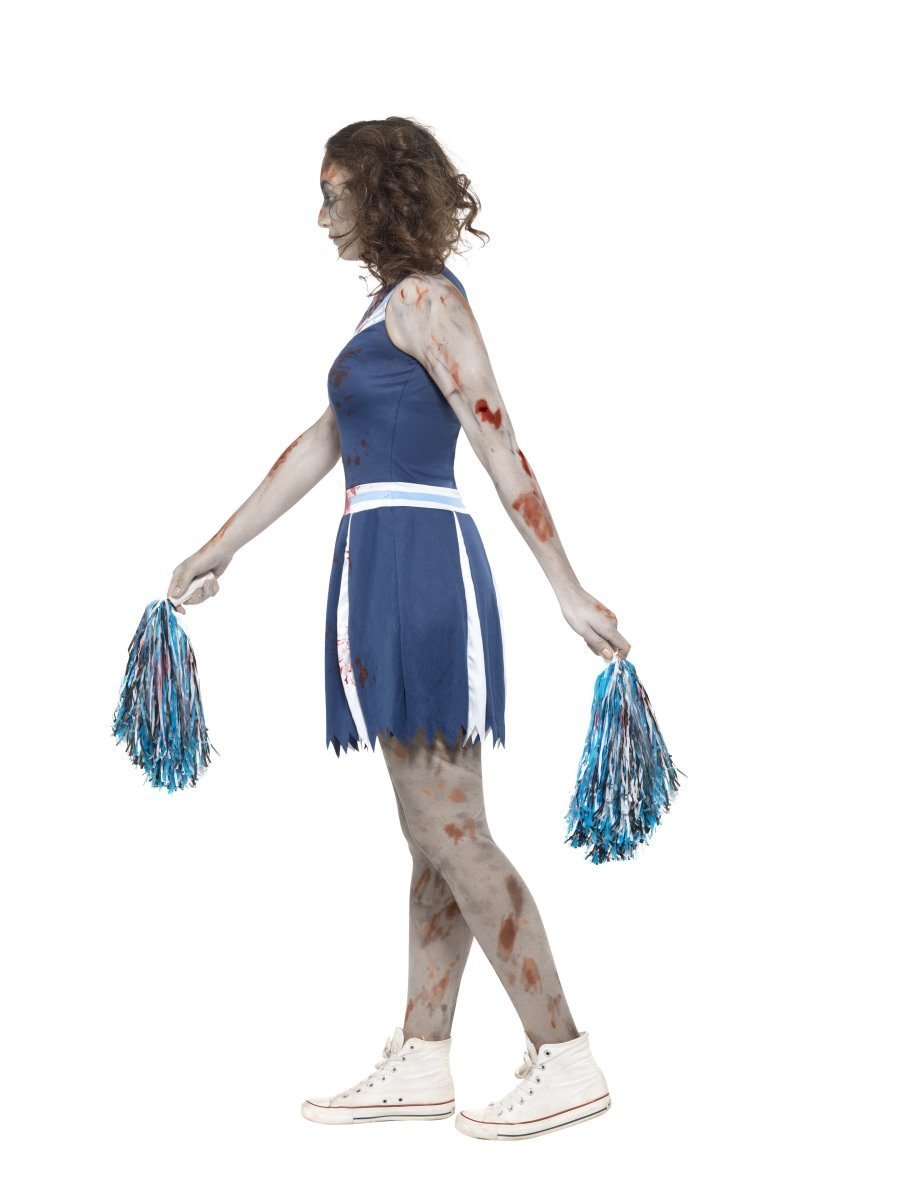 Zombie Cheerleader Blue Teen Girl's Costume Wholesale