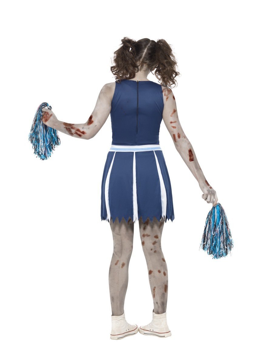 Zombie Cheerleader Blue Teen Girl's Costume Wholesale