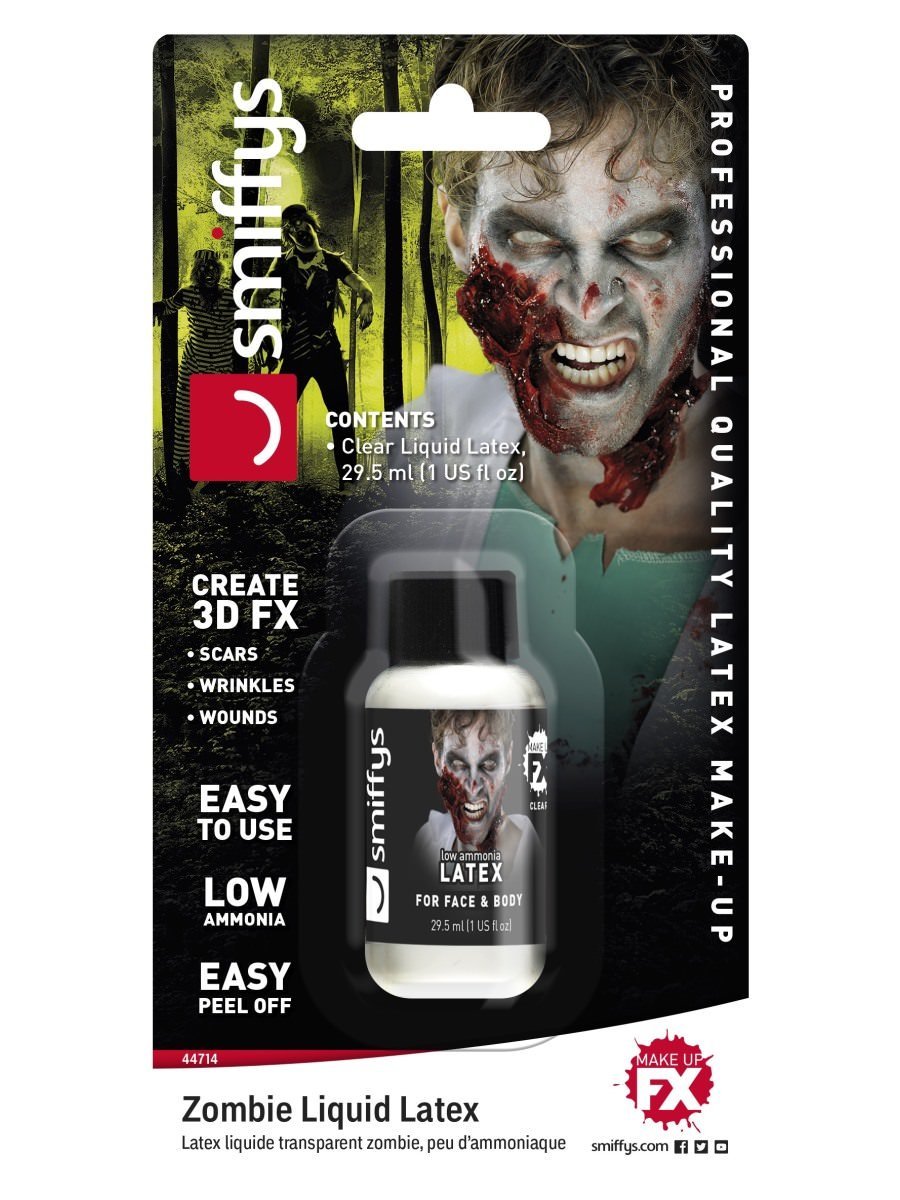 Zombie Liquid Latex, Low Ammonia, 29.57ml/1 US fl.oz Wholesale